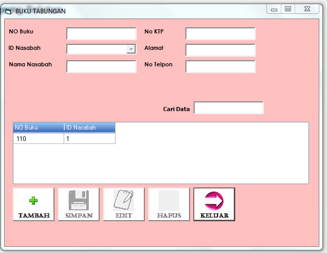 sourcecode aplikasi bank